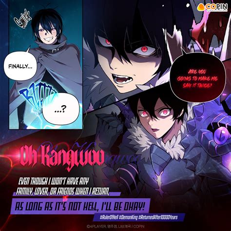 Rank #925 Oh Kangwoo the Demon King has had it with ruling over Hell and wants to return to Earth. . Player who returned 10000 years later baka